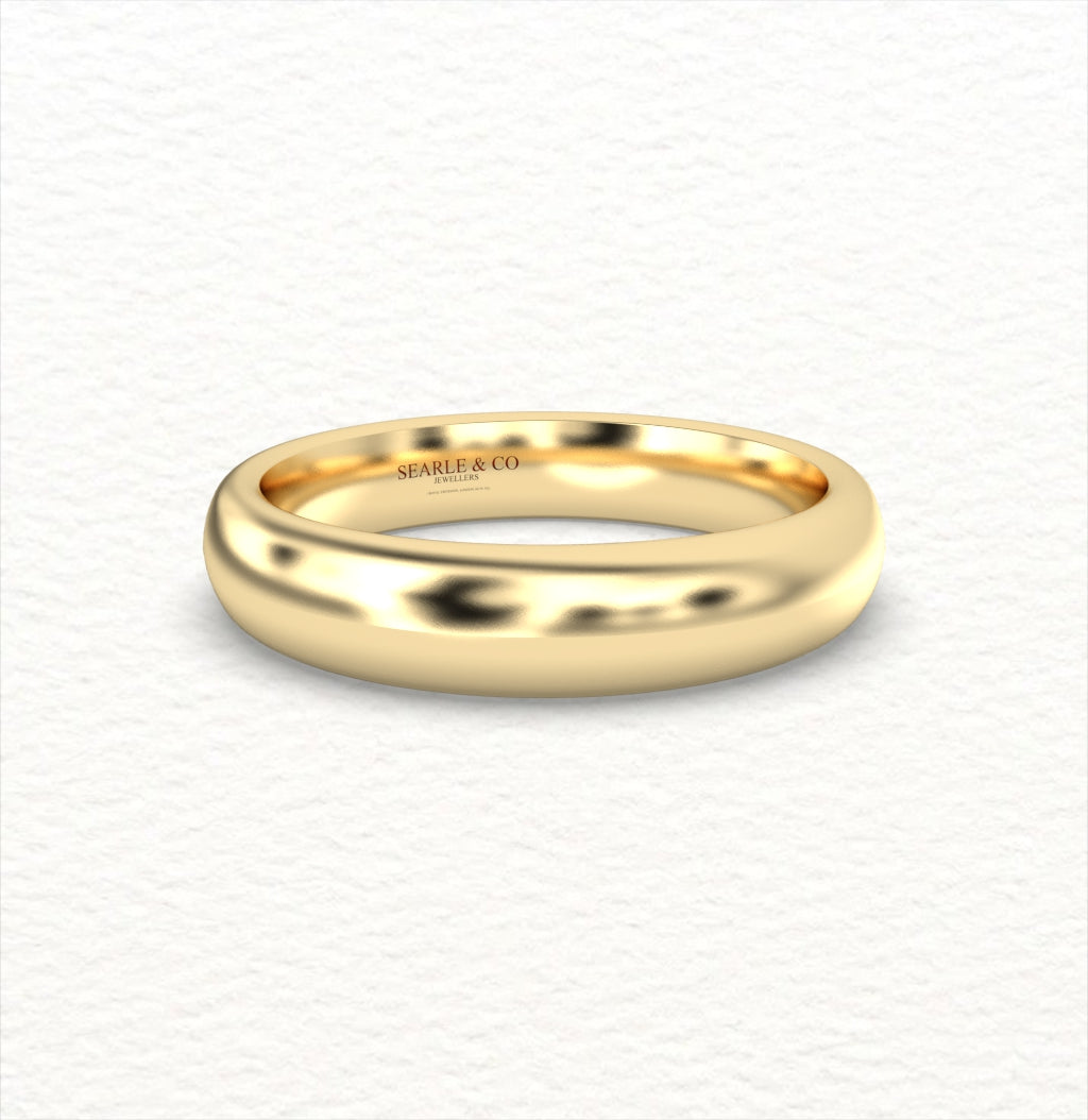 18K Gold Court Wedding Bands
