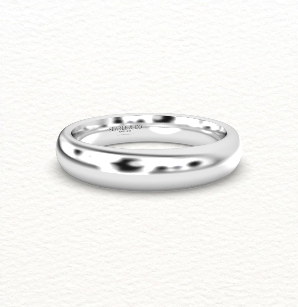 Platinum Traditional Court Wedding Bands