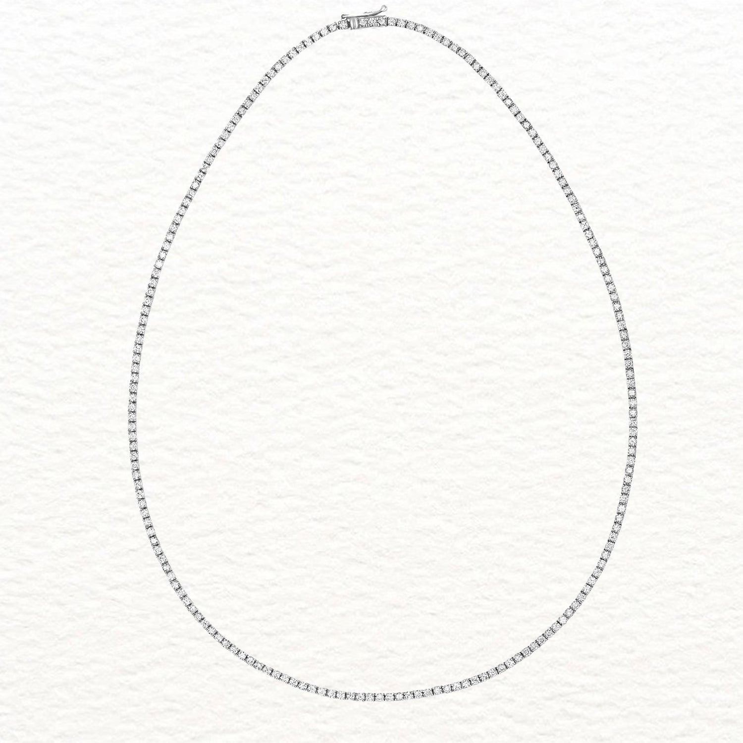 18K Gold and Diamond Tennis Necklace