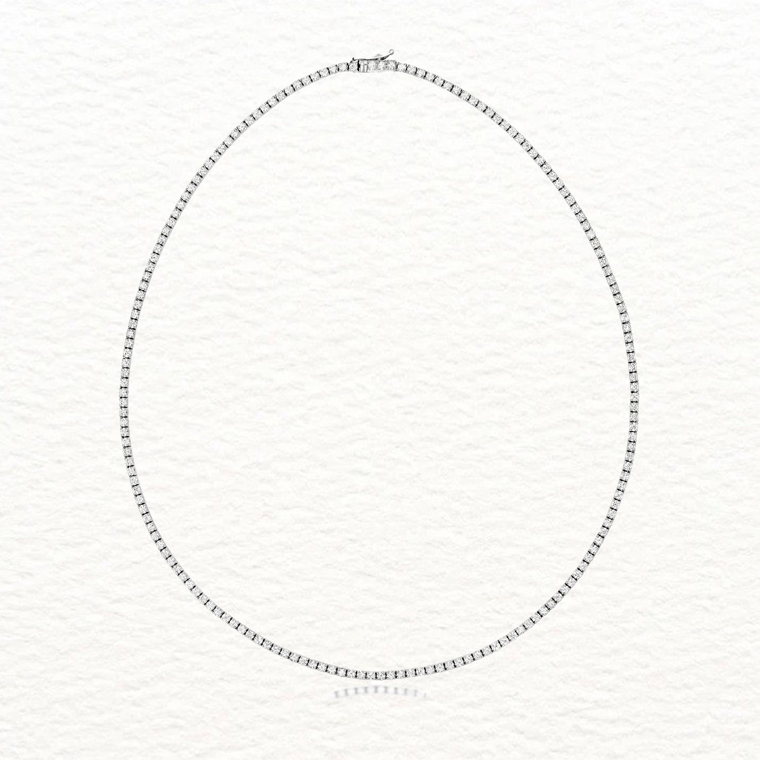 18K Gold and Diamond Tennis Necklace
