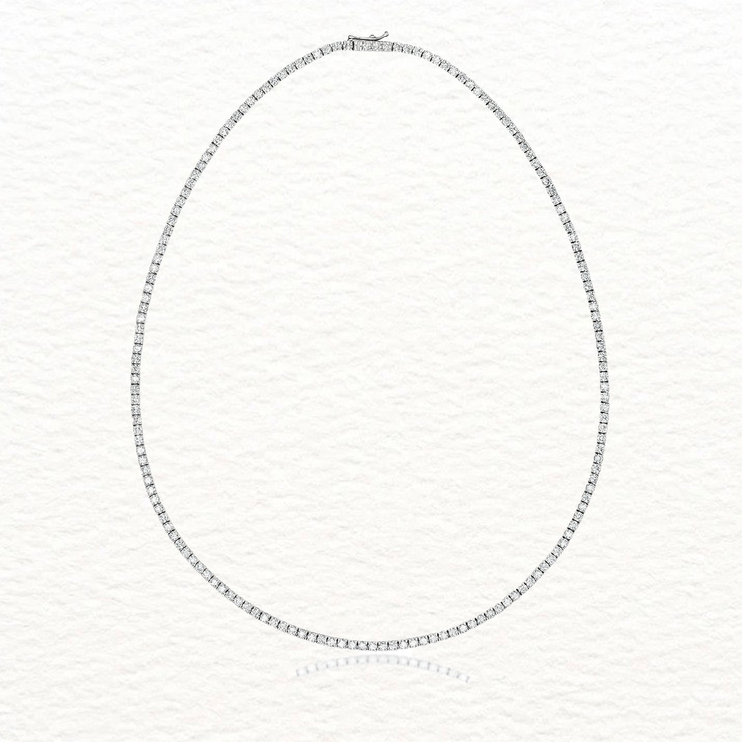 18K Gold and Diamond Tennis Necklace